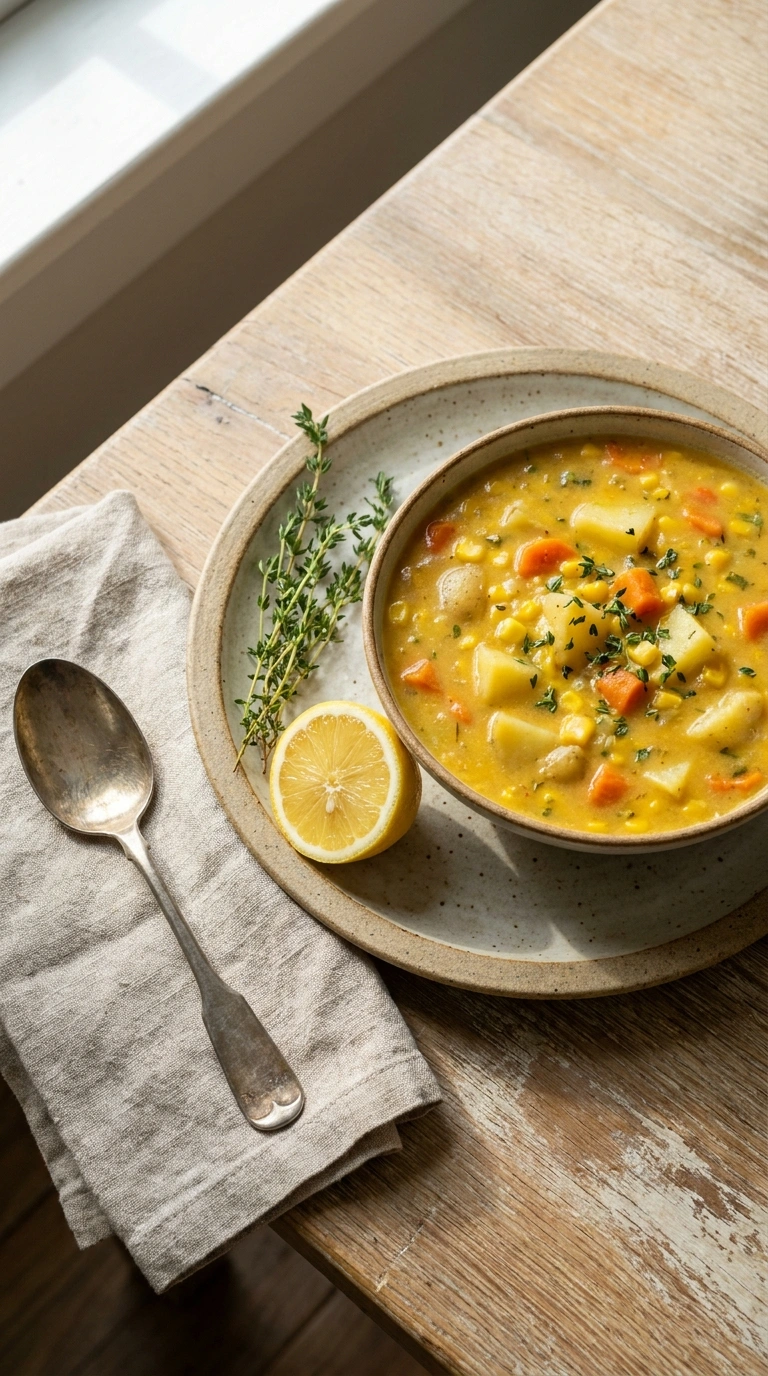 stunning slow cooker corn chowder ready to serve