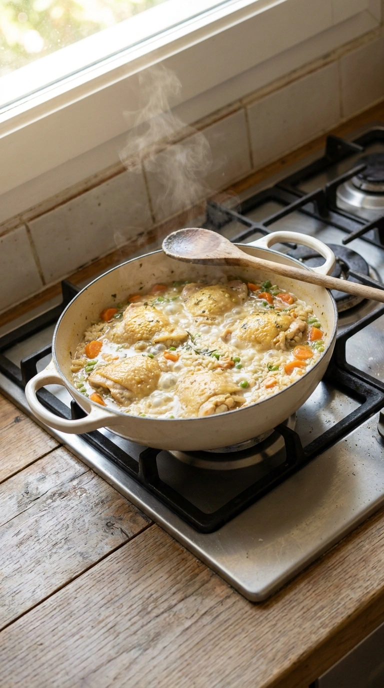 Cooking instructions for stunning slow cooker chicken and rice
