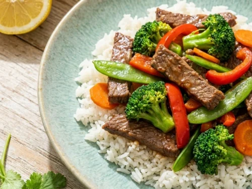 Elegant Ground Beef Stir Fry for a Beautiful Quick Weeknight Dinner
