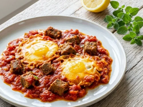 Elegant Ground Beef Shakshuka for a Beautiful Spiced Weeknight Dinner
