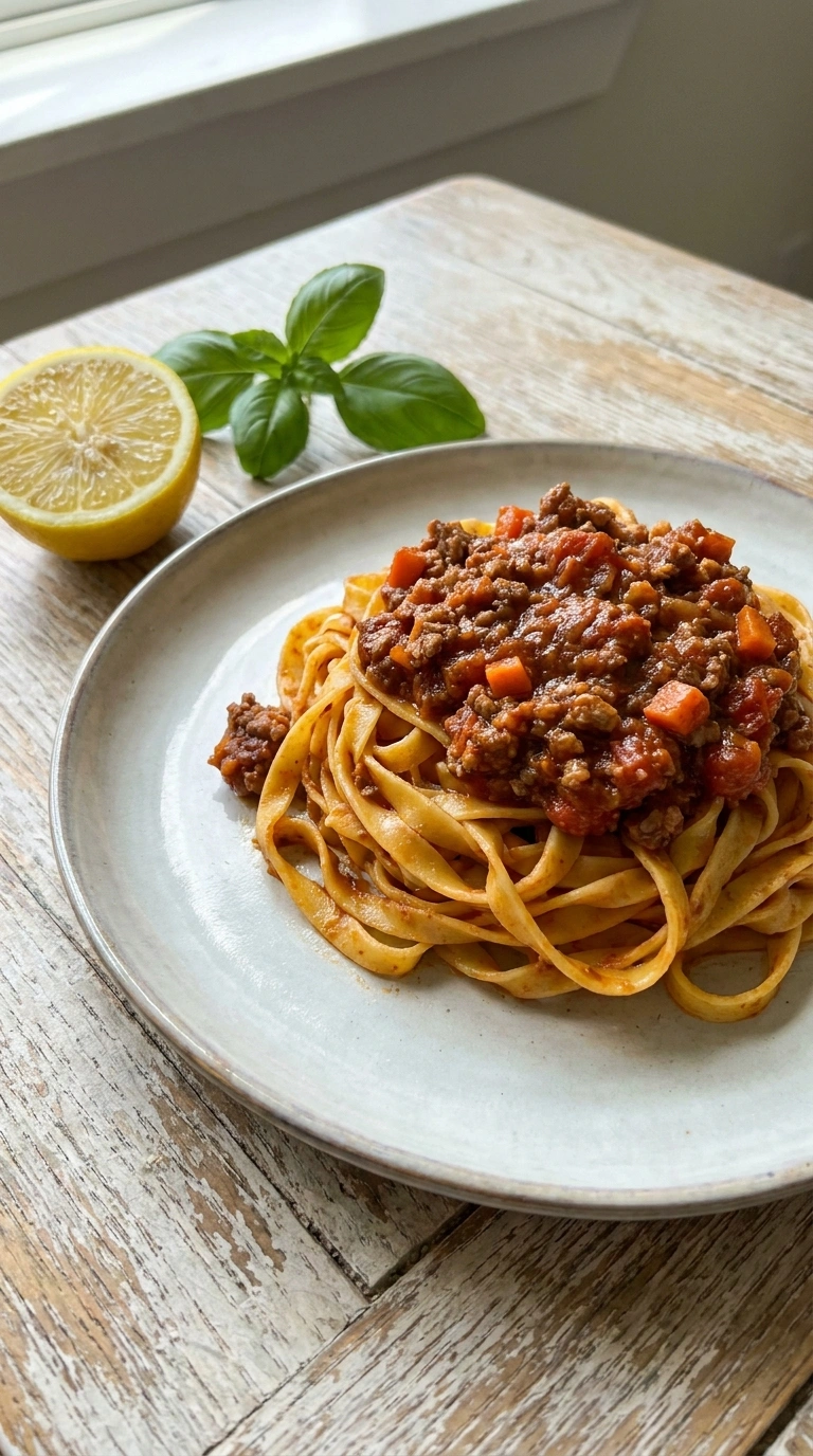 Elegant Ground Beef Bolognese for a Beautiful Rich Italian Pasta Dinner