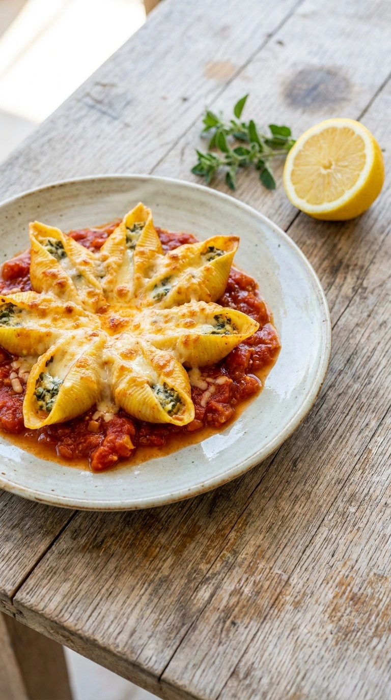 Elegant Ground Beef Stuffed Shells for a Beautiful Italian Comfort Dinner