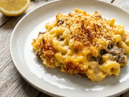 Stunning Ground Beef Mac and Cheese for an Elegant Easy Comfort Dinner