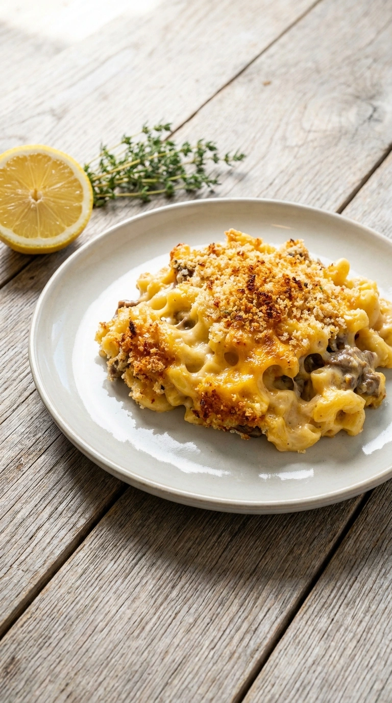 Stunning Ground Beef Mac and Cheese for an Elegant Easy Comfort Dinner