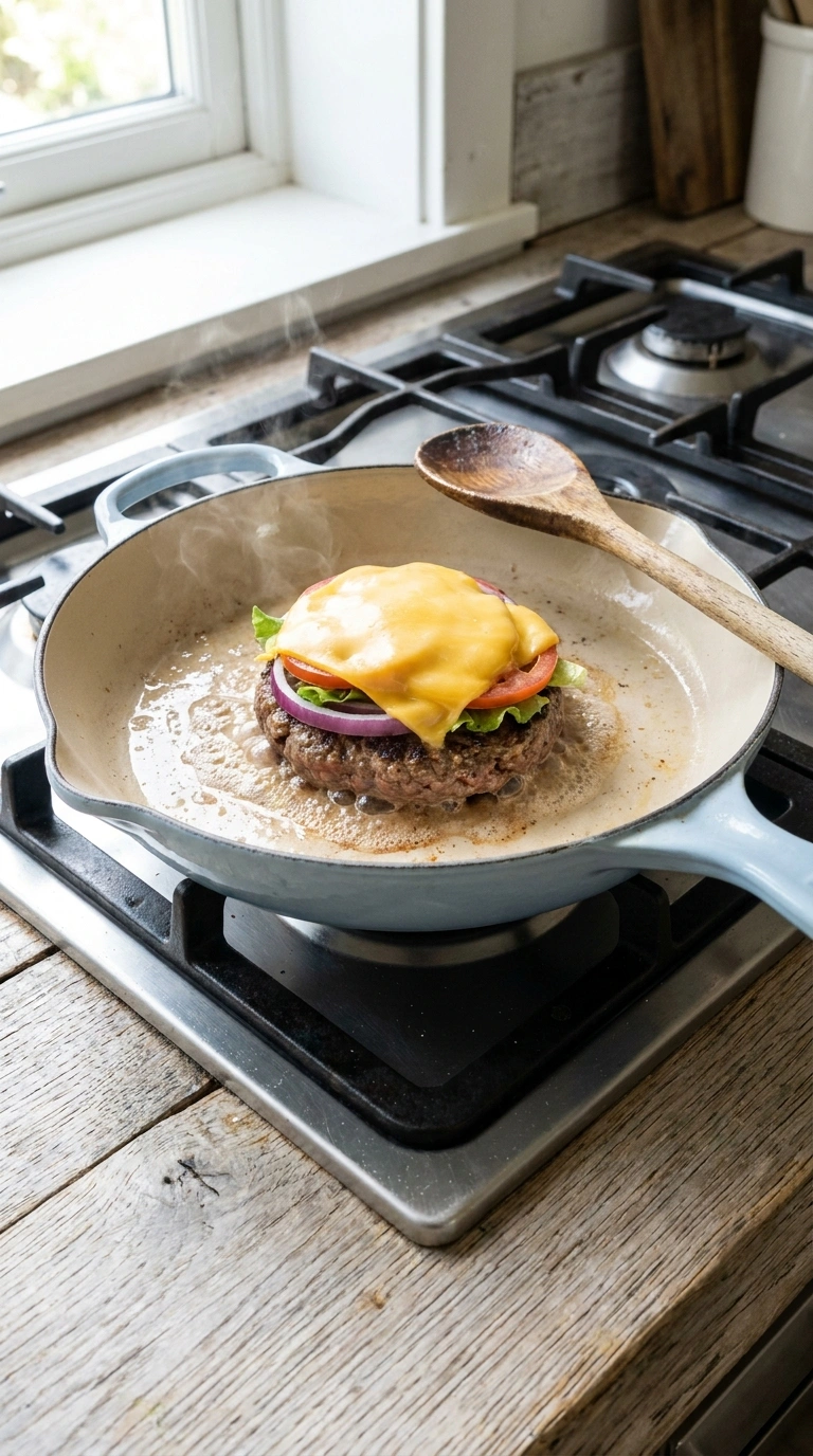 Cooking instructions for stunning homemade beef burger patties