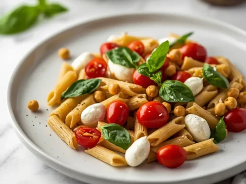 stunning caprese pasta salad summer