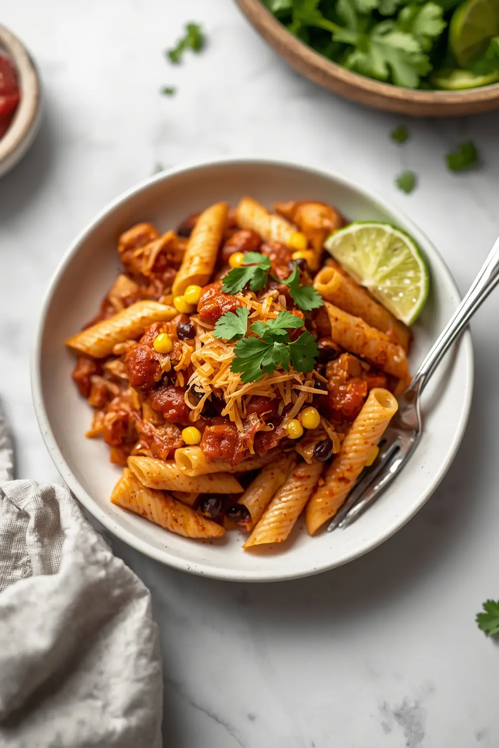 stunning chicken enchilada pasta summer