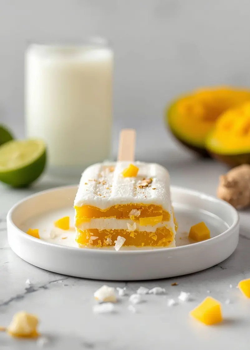 stunning coconut lime popsicles ready to serve