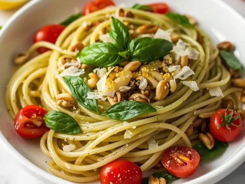 stunning cold pesto pasta summer