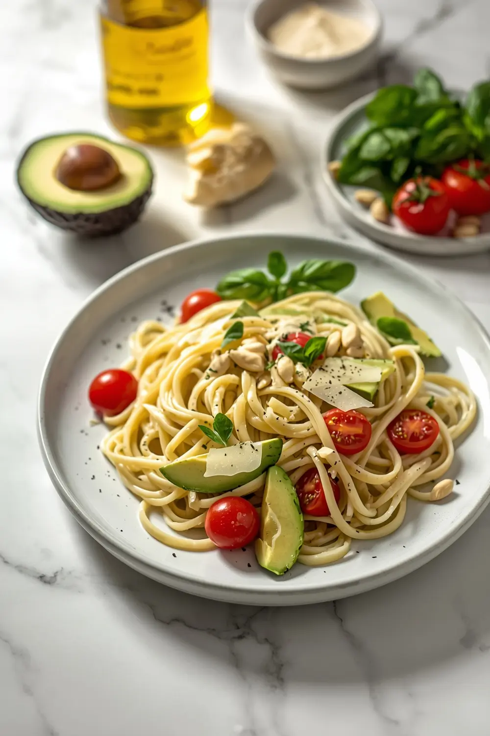 stunning creamy avocado pasta summer