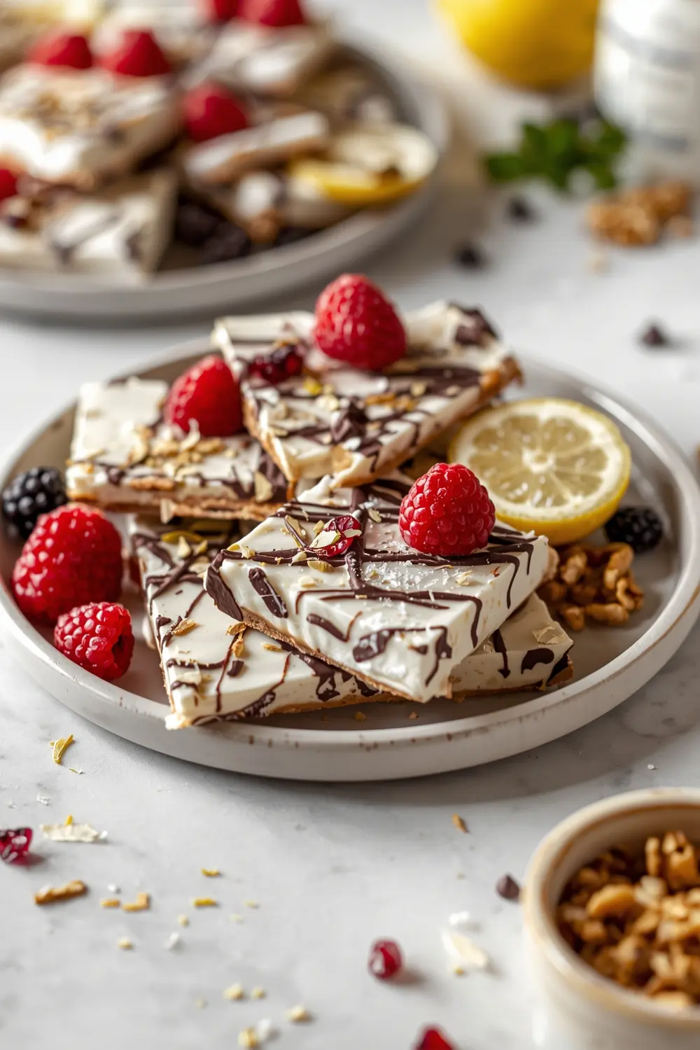 stunning frozen yogurt bark elegant