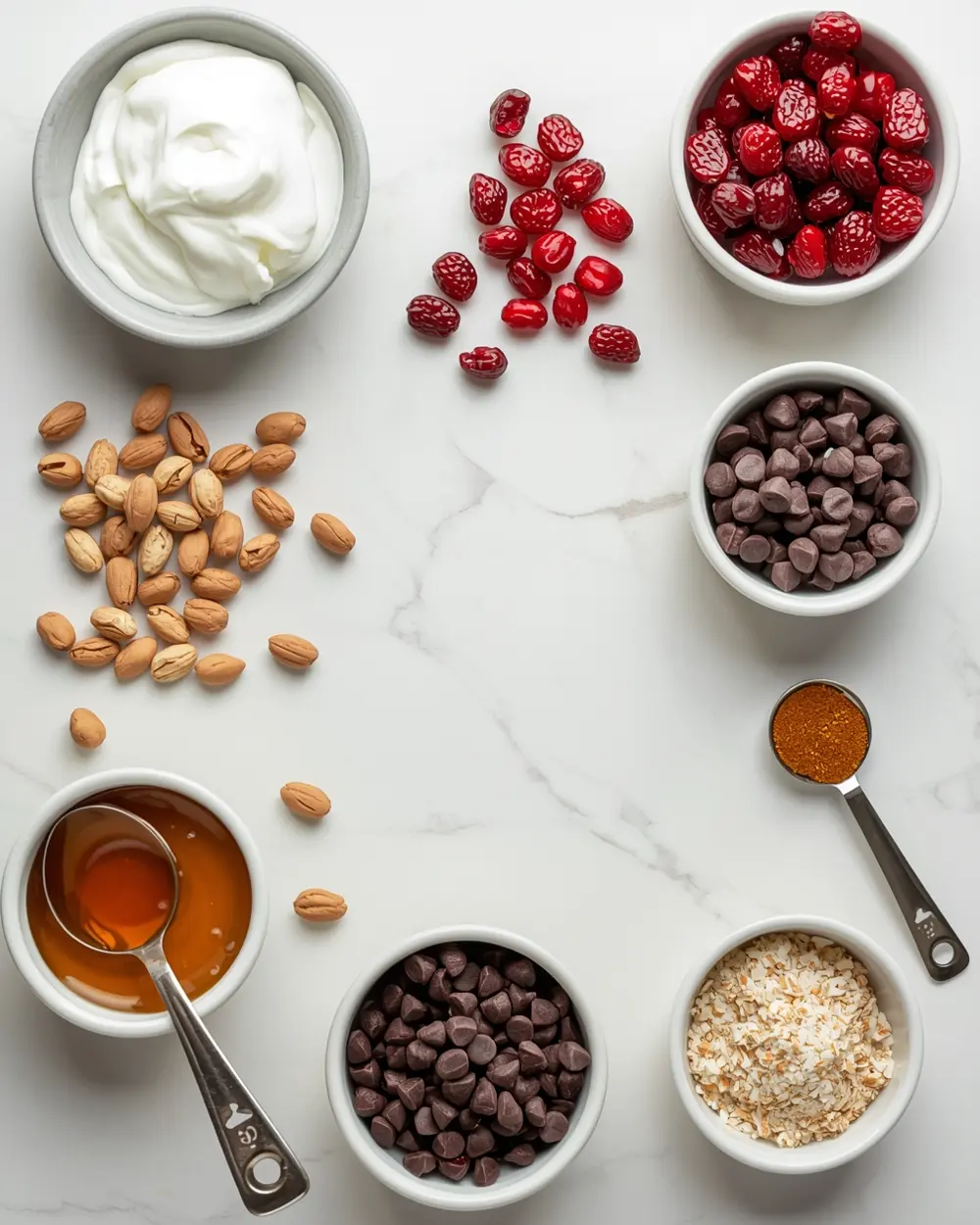 Ingredients for stunning frozen yogurt bark elegant