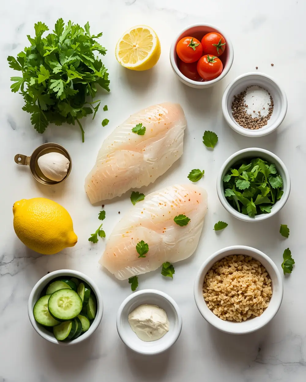 Ingredients for stunning grilled tilapia summer