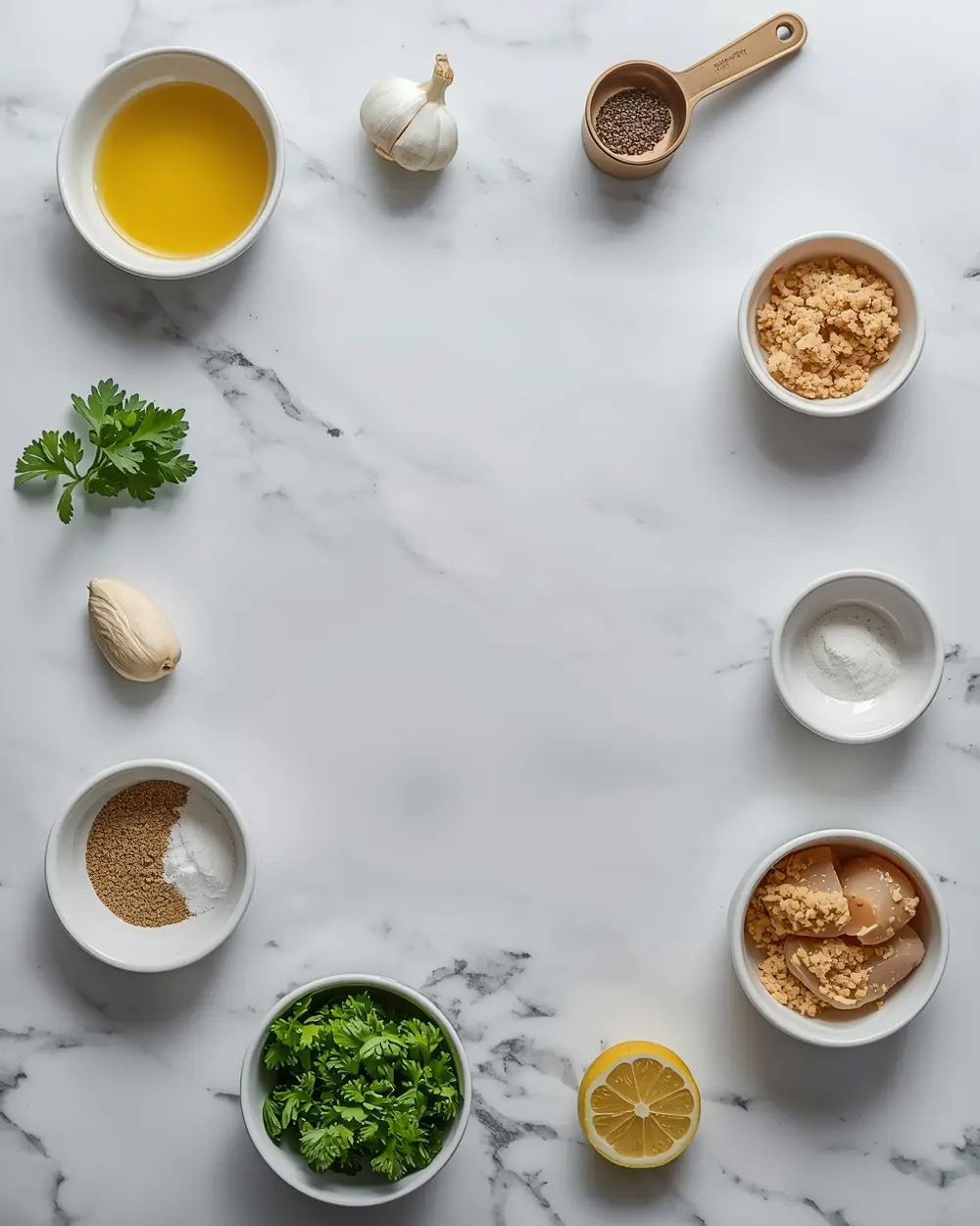 Ingredients for stunning honey mustard baked chicken