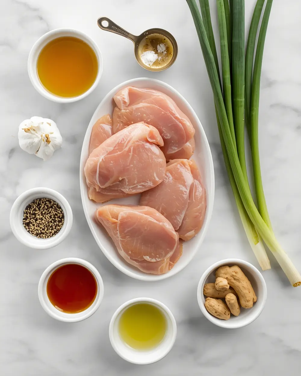 Ingredients for stunning honey sriracha chicken summer