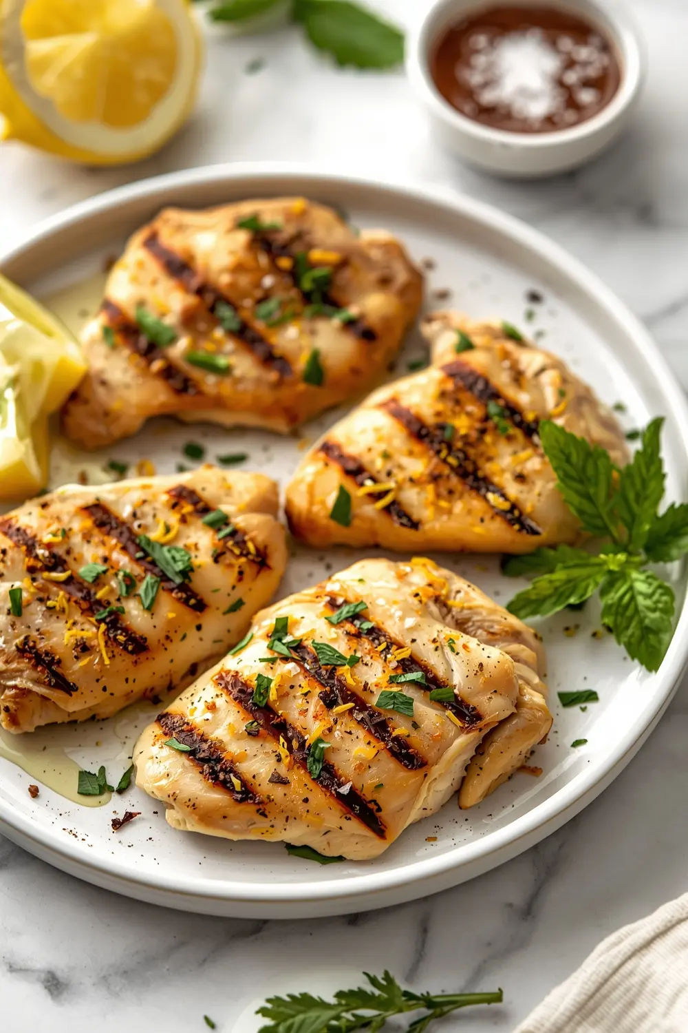 stunning lemon herb grilled chicken