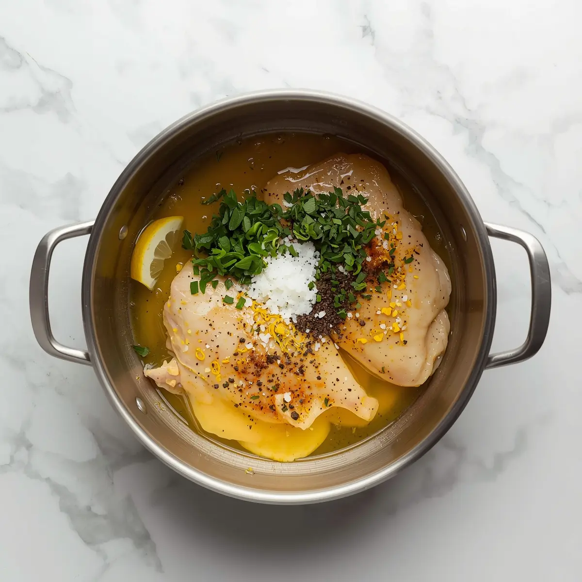 Cooking instructions for stunning lemon herb grilled chicken