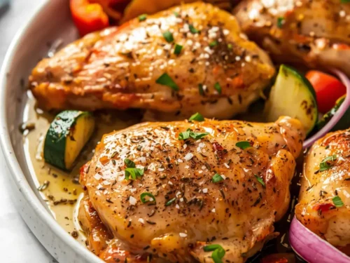 stunning sheet pan chicken summer