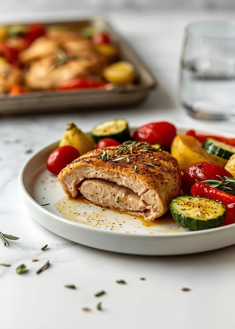 stunning sheet pan chicken summer ready to serve