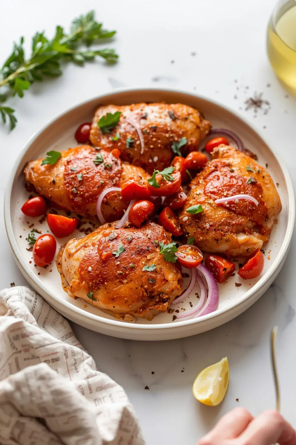 stunning sheet pan harissa chicken weeknight