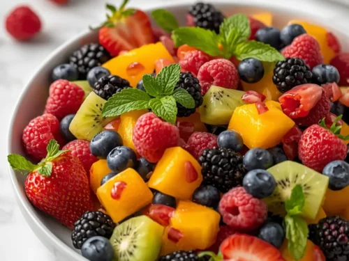 stunning summer berry fruit salad