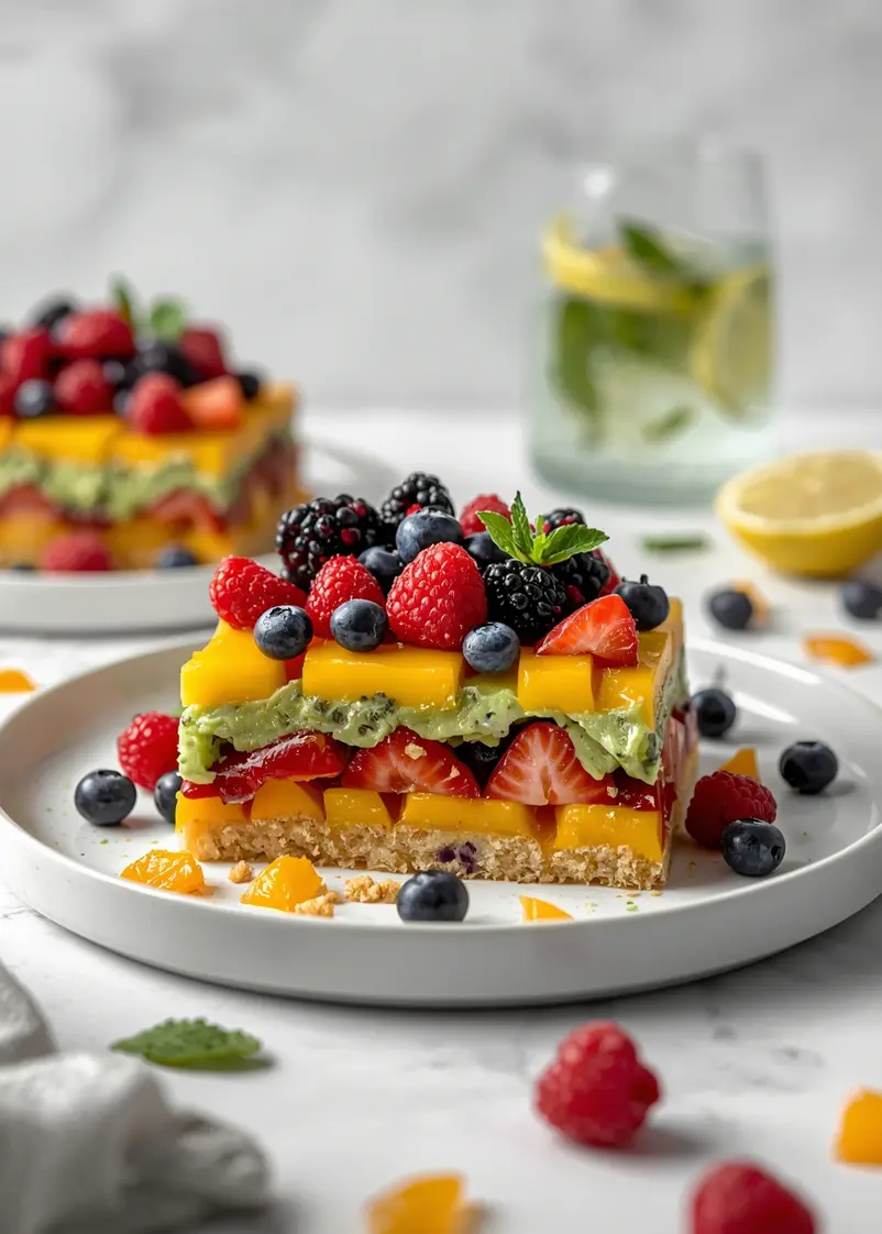 stunning summer berry fruit salad ready to serve