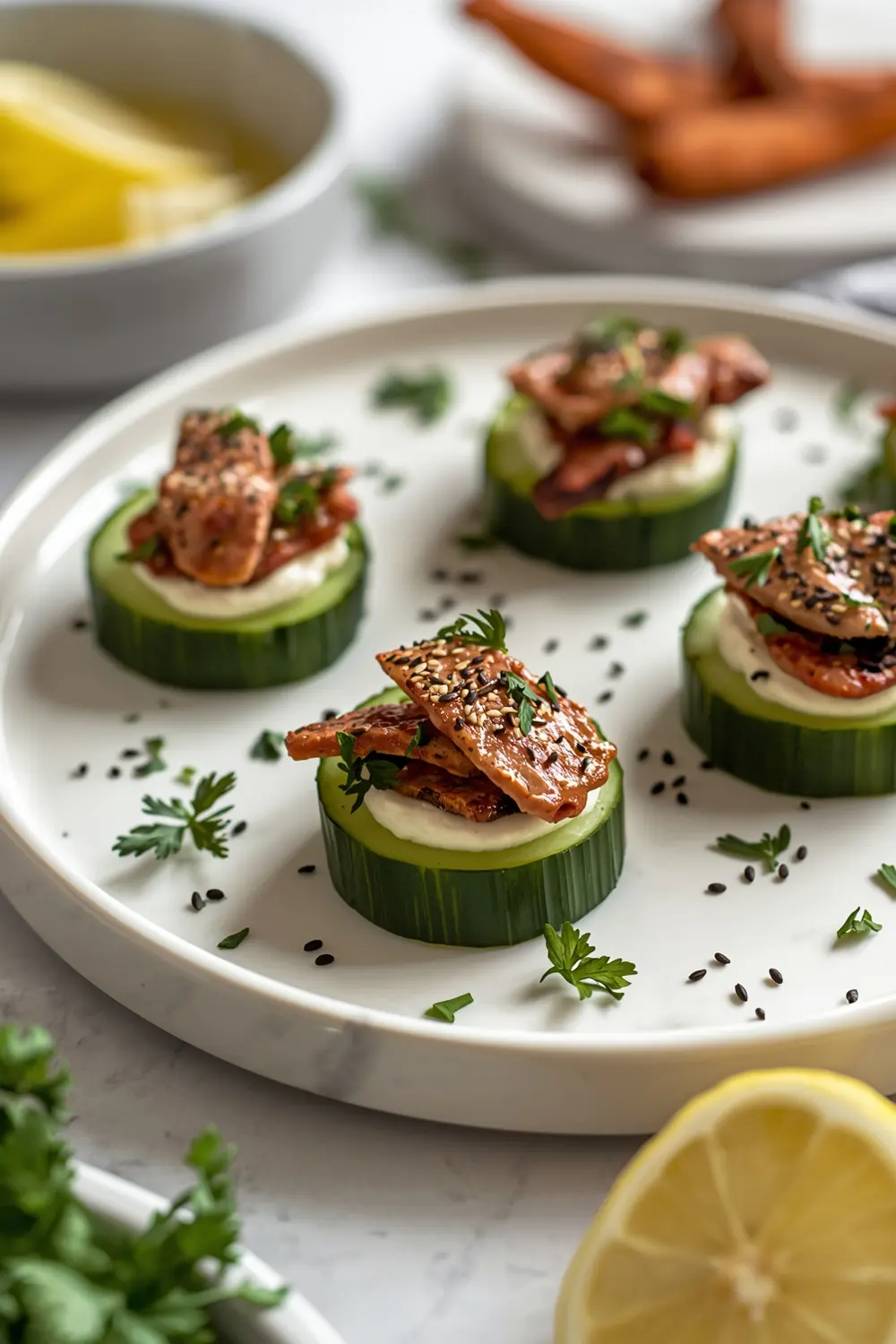 stunning summer cucumber bites