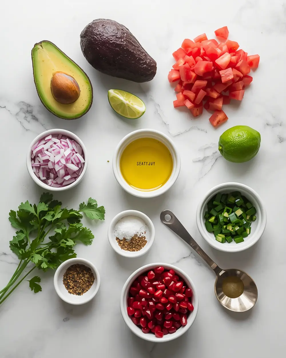 Ingredients for stunning summer guacamole