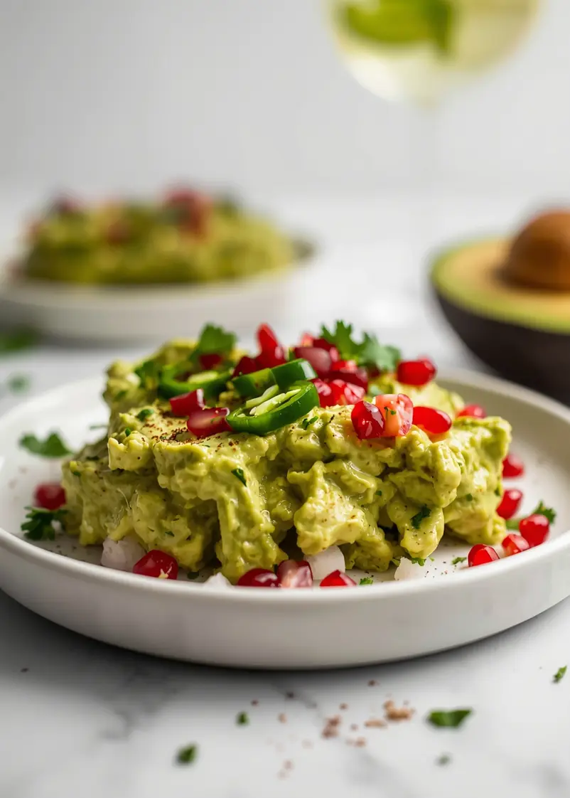 stunning summer guacamole ready to serve