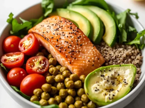 stunning summer salmon bowl elegant