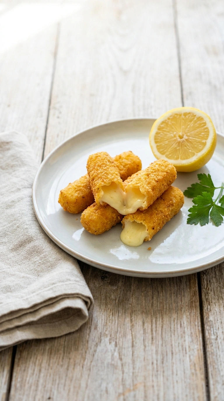 best crispy mozzarella sticks ready to serve