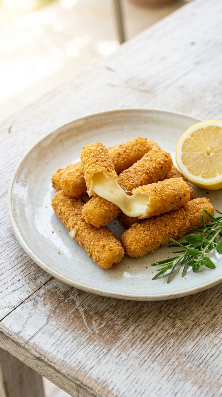Best Garlic Parmesan Mozzarella Sticks | 30-Min Elegant Party Appetizer