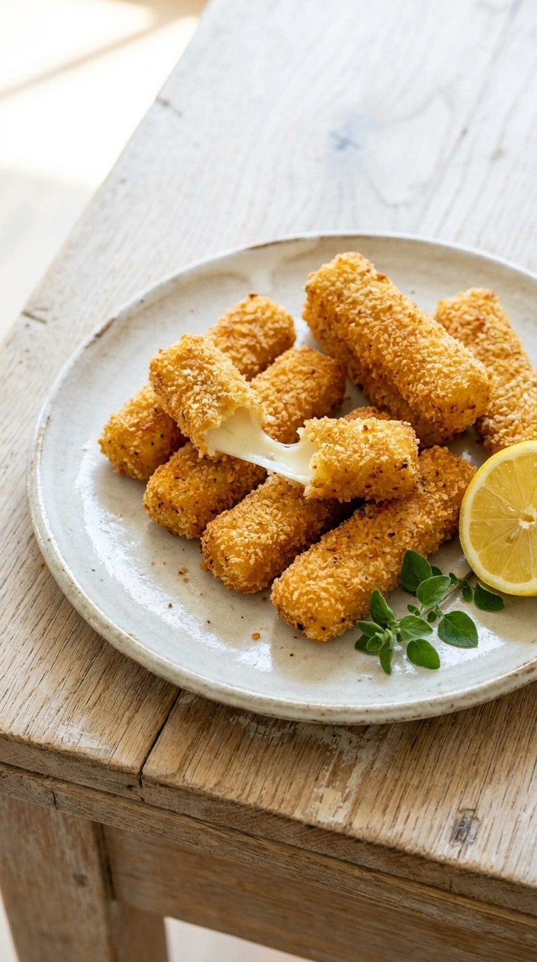Best Baked Mozzarella Sticks | 25-Min Elegant Party Appetizer