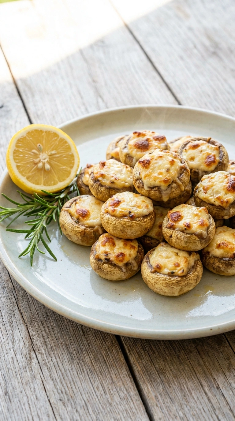 Creamy Stuffed Mushrooms | 35-Min Elegant Party Appetizer