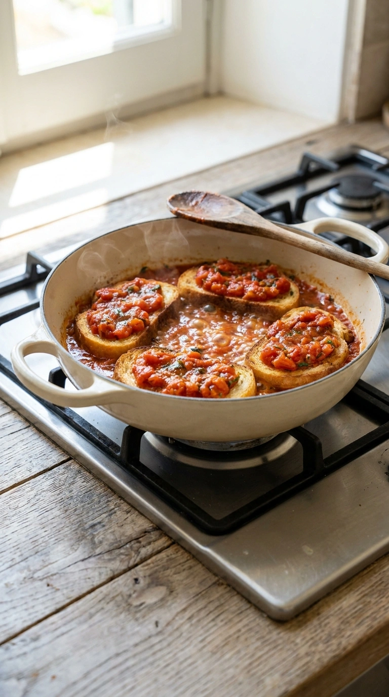 Cooking instructions for best heirloom tomato bruschetta