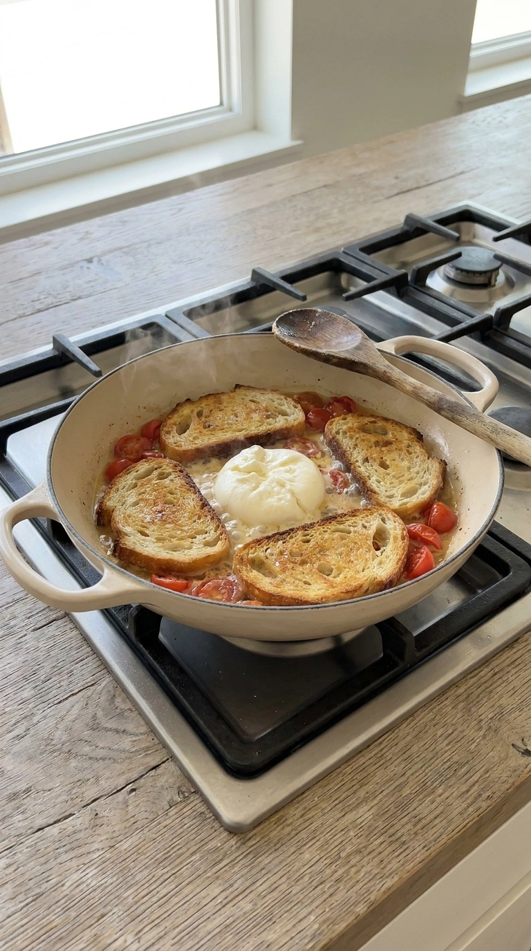 Cooking instructions for best burrata bruschetta