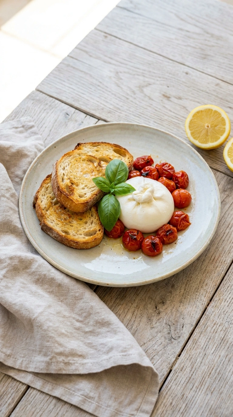 best burrata bruschetta ready to serve