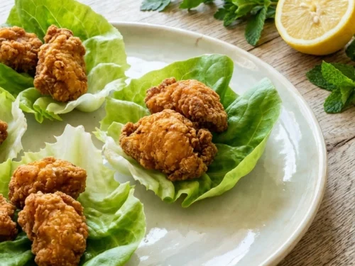 Crispy Chicken Lettuce Wraps | 32-Min Stunning Asian Party Appetizer