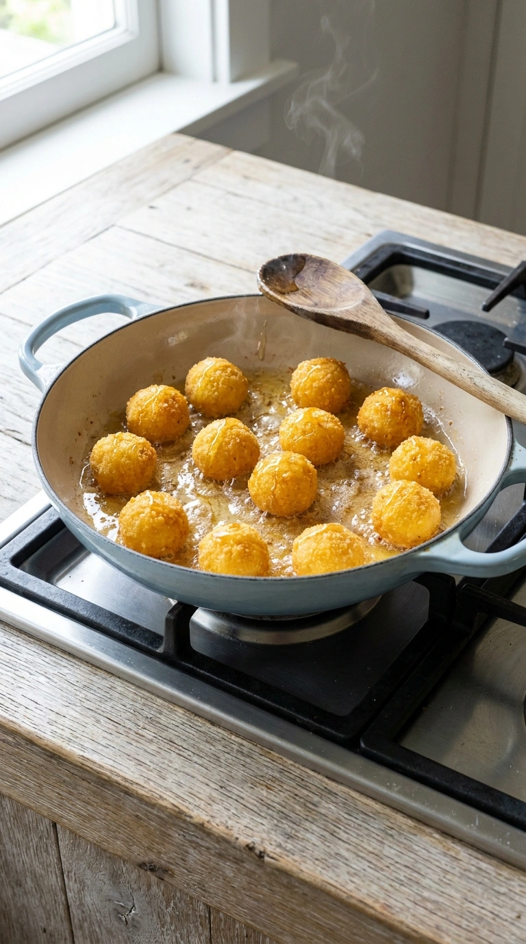 Cooking instructions for crispy goat cheese balls