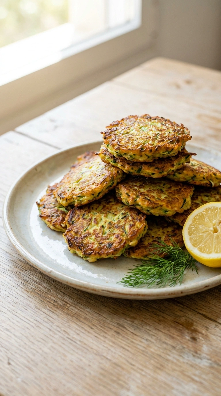Crispy Zucchini Fritters | 30-Min Elegant Party Appetizer