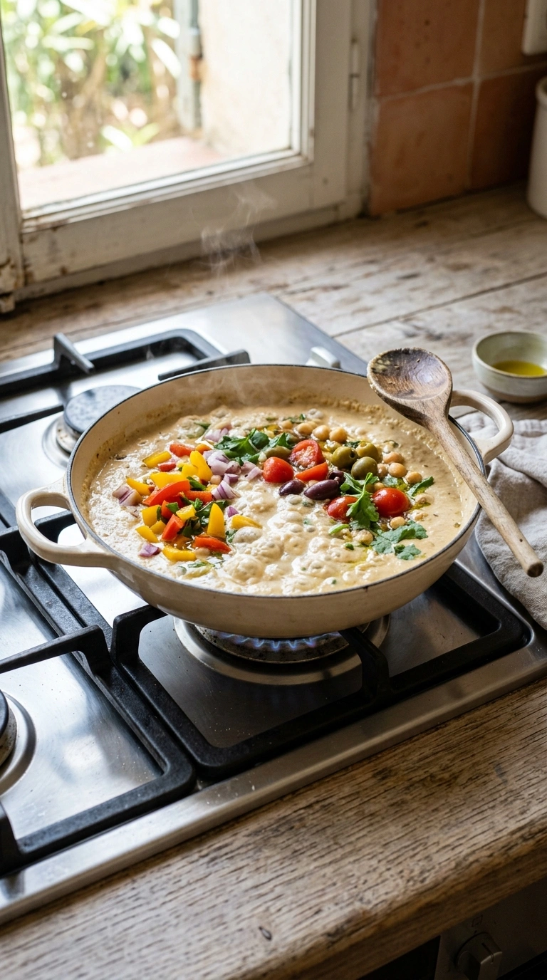 Cooking instructions for stunning hummus board