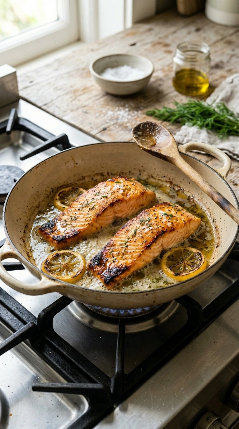 Cooking instructions for smoky lemon garlic grilled salmon