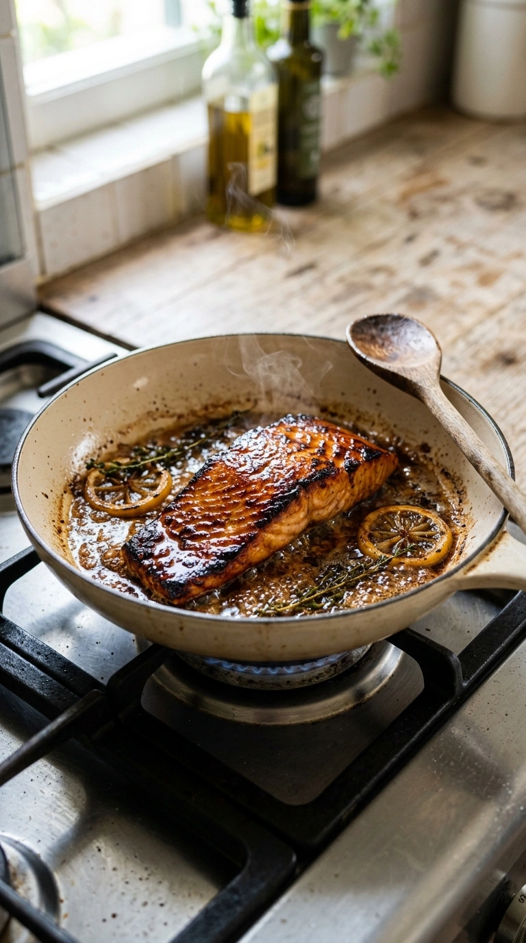 Cooking instructions for smoky maple grilled salmon