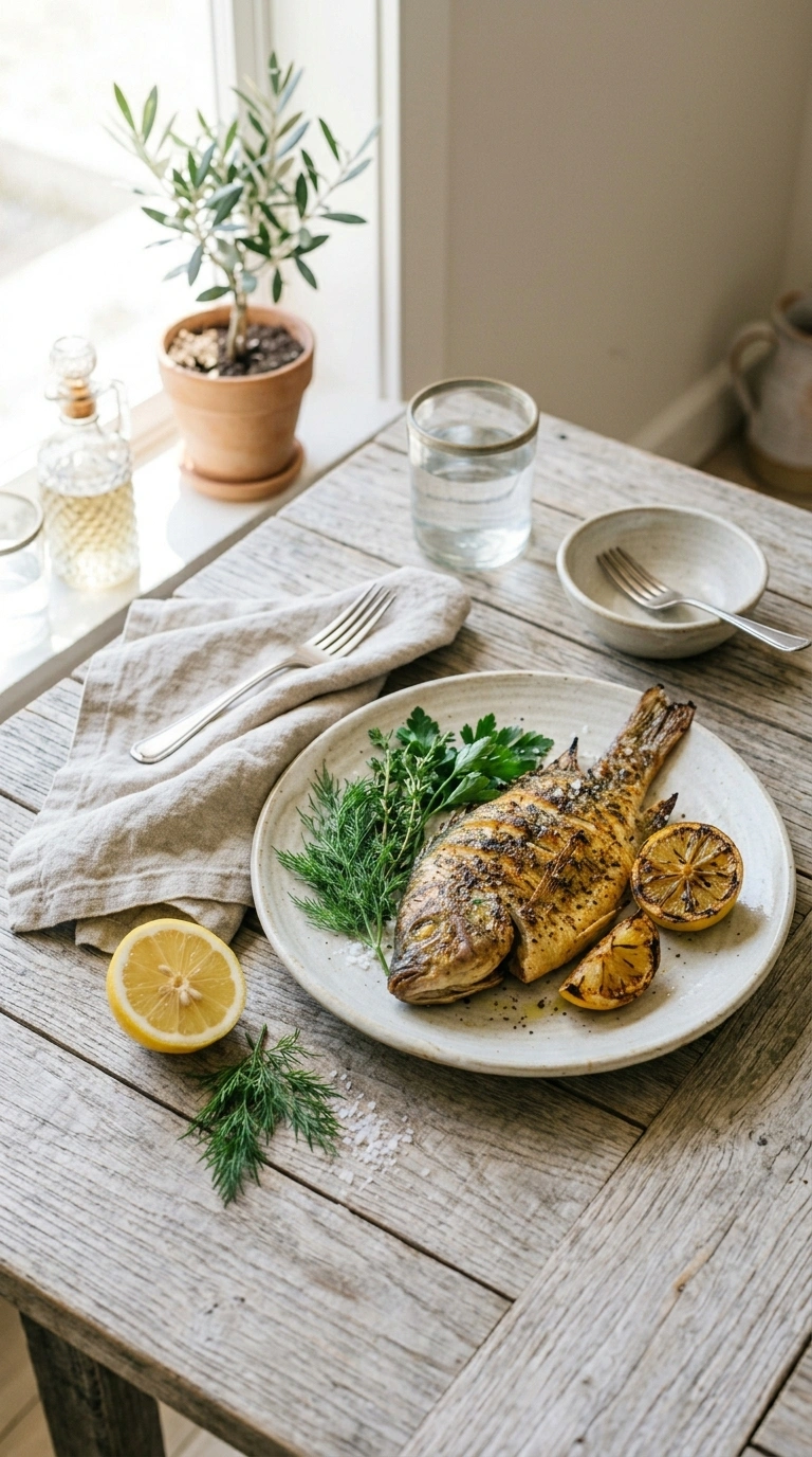 smoky lemon grilled tilapia ready to serve