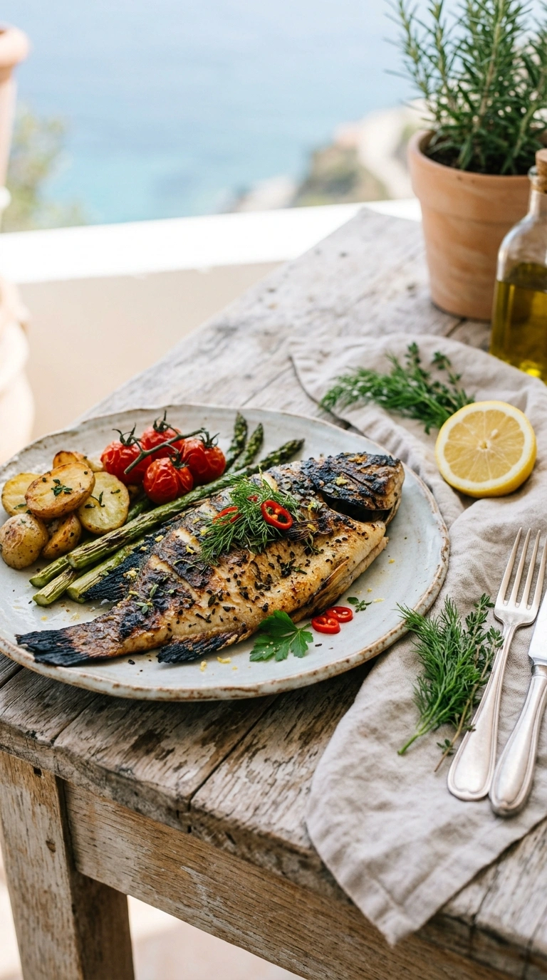 smoky cajun grilled tilapia ready to serve
