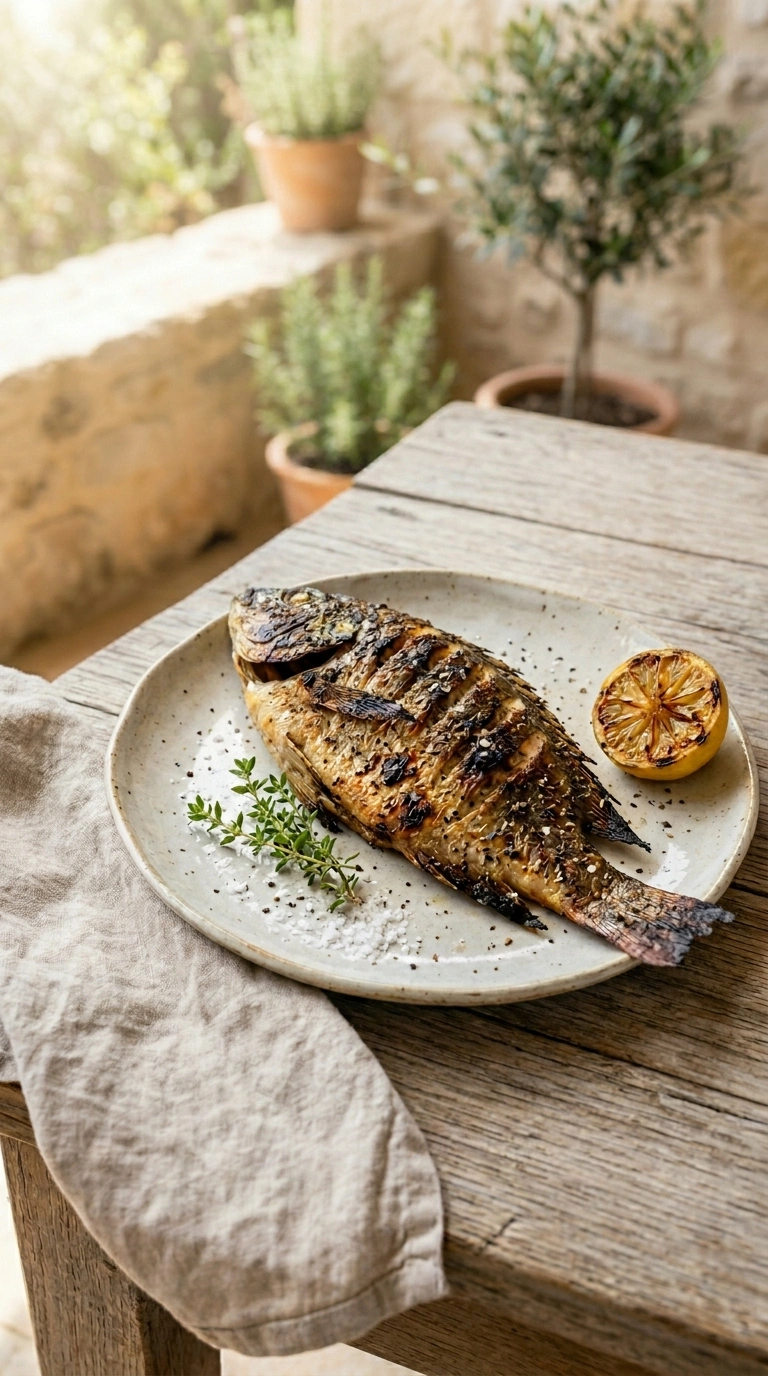 smoky grilled tilapia ready to serve
