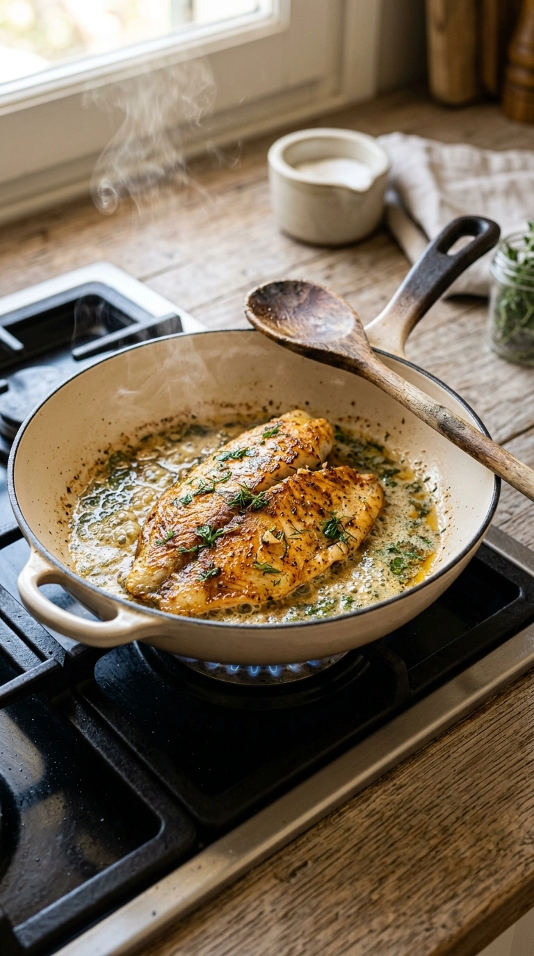 Cooking instructions for smoky butter grilled tilapia