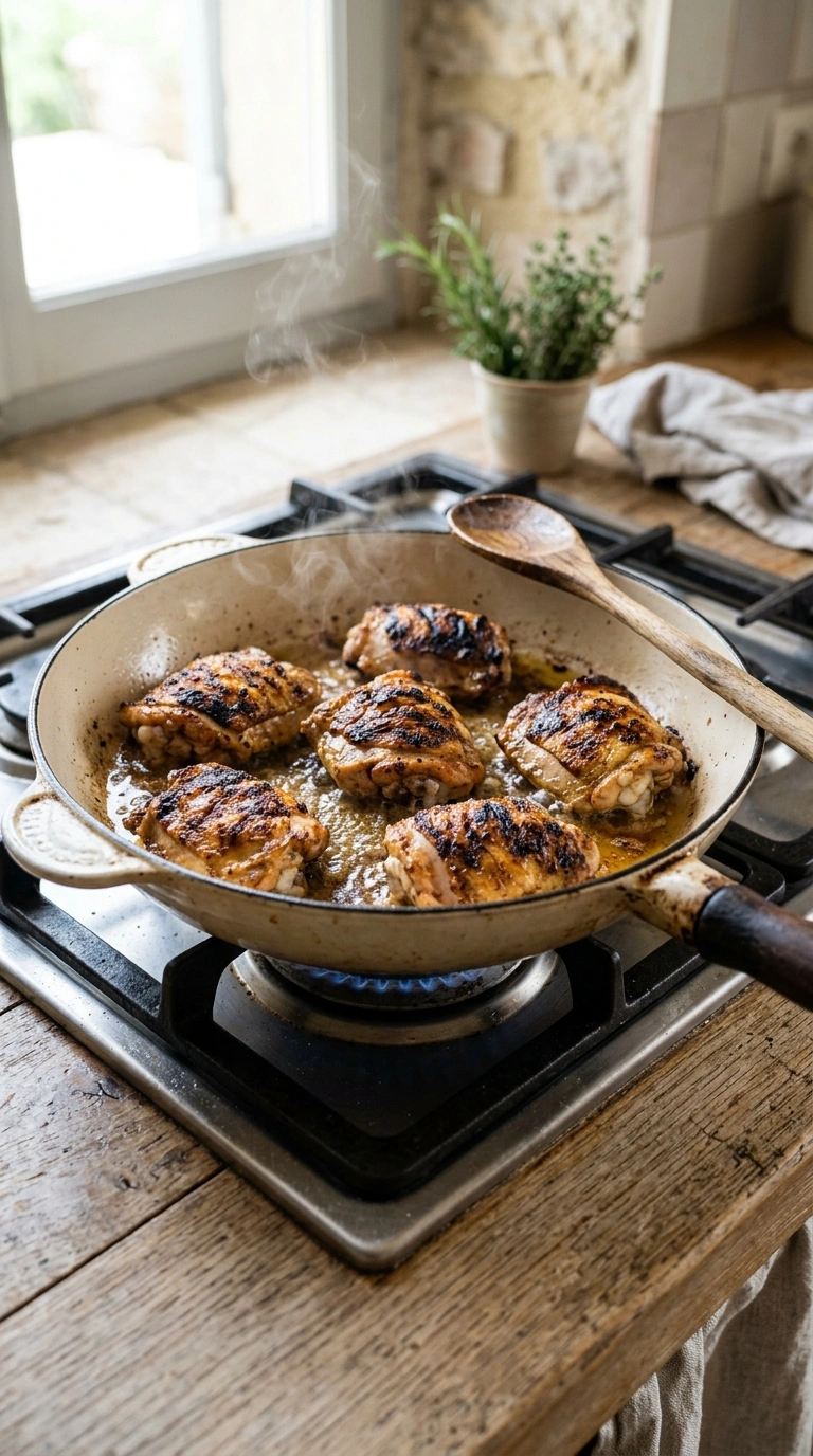 Cooking instructions for stunning grilled chicken thighs