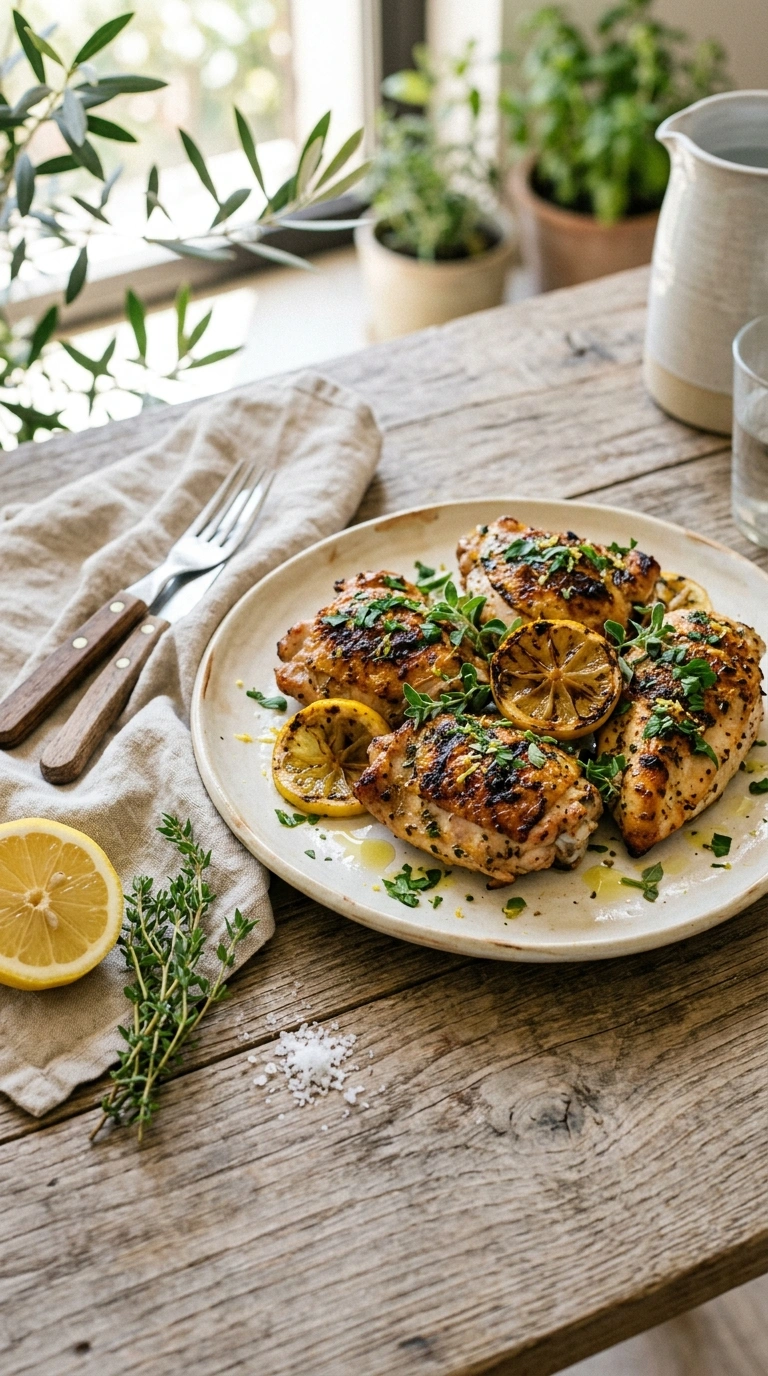 stunning lemon grilled chicken ready to serve