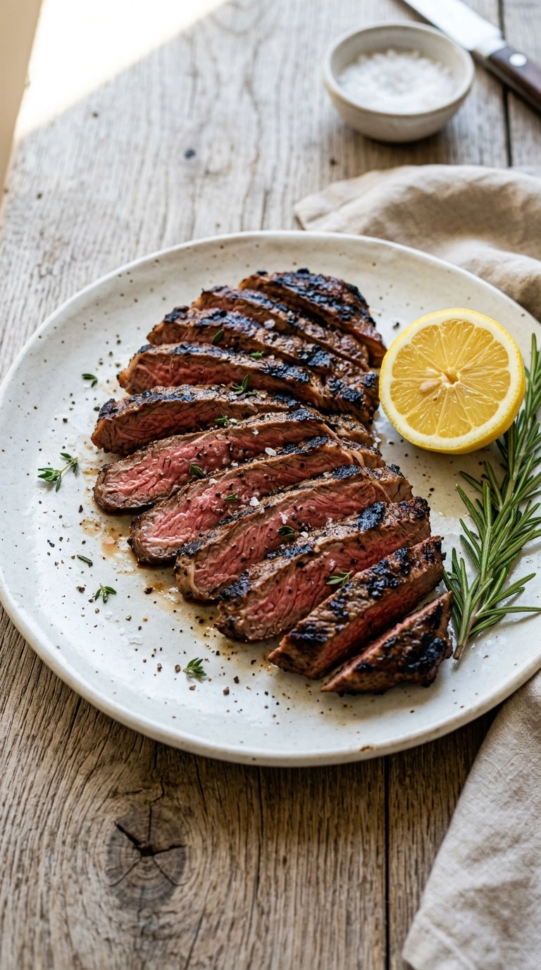 Juicy Grilled Flank Steak | 25-Min Elegant Labor Day Cookout